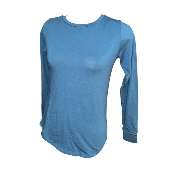 Universal Standard Crewneck Long Sleeve Pima Cotton Basic TShirt Sz 4XS (00-0 XS - Picture 4 of 8
